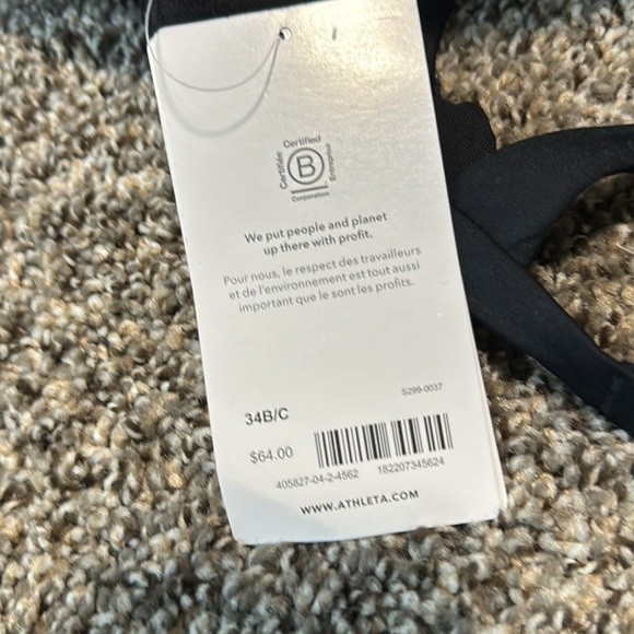 NWT! Athleta Black Maldives Bra Cup Bikini Top - Multiple Sizes🩵 - Picture 12 of 14